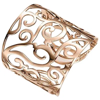 Pre-owned Mattioli Siriana Cuff Bracelet In Rose Gold In Red