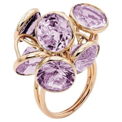 Pre-owned Mattioli Smarties Amethyst 18k Gold Ring In Purple