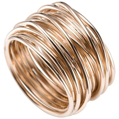 Pre-owned Mattioli Tibet Multi Wire Ring In 18 Karat