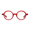 Matttew Octa 1735 Cristallo Rosso Glasses In Red