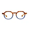 Matttew Backgammon 1893 Tartaruga Blu Glasses In Multi