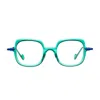 Matttew Cherry 1855 Verde Blu Glasses In Transparent