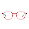 Matttew Cobalt 1556 Rosso Nero Glasses In Red