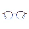 Matttew Doyenne 1658 Blu Marrone Glasses In Black