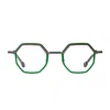 Matttew Doyenne 1661 Verde Grigio Satinato Glasses In Neutral