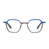 Matttew Lungo Eyeglasses In 1334 Blue