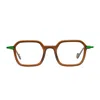 Matttew Fruity 1868 Marrone Verde Glasses In Brown