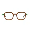 Matttew Fruity 1868 Marrone Verde Glasses In Brown