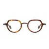 Matttew Hachi 6 Tartarugato/marrone Nero Satinato Glasses In Brown