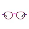 Matttew Hachi 108 Rosso/fucsia / Blu Glasses In Gray