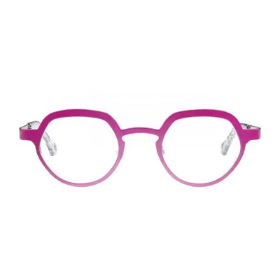 Matttew Hippie Eyeglasses In 89 Fuchsia