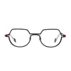 Matttew Cobalt 1557 Nero Arancione Glasses In Black