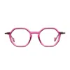 Matttew Jelly 1851 Rosa Marrone Glasses In Pink