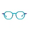 Matttew Jelly 1852 Turchese Viola Glasses In Blue