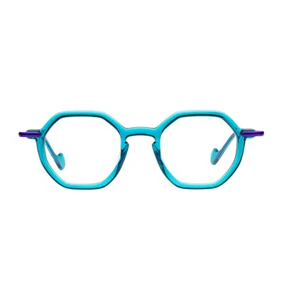 Matttew Jelly 1852 Turchese Viola Glasses In Blue