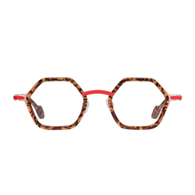 Matttew Marrone Gesa Acetate Geometric Sunglasses In Multi