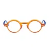 Matttew Murano 859 Dark Orange/blu Glasses