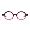 Matttew Muse 1175 Rosa Cristallo Glasses In Brown