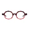 Matttew Muse Rounded Hexagonal Tortoiseshell Acetate Glasses In Multi