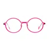 Matttew Nickel 1790 Fucsia Nero Glasses In Red