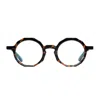 Matttew Nudum 1077 Tartaruga Smeraldo Glasses In Brown