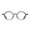 Matttew Nudum 1081 Nero Blu Trasparente Glasses In Gray