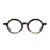 Matttew Nudum 1077 Tartaruga Smeraldo Glasses In Brown