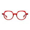 Matttew Octa 1735 Cristallo Rosso Glasses In Red