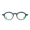 Matttew Opuntia 1068 Cristallo Nero Verde Glasses In Transparent