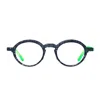 Matttew Opuntia 1068 Cristallo Nero Verde Glasses In Black