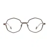 Matttew Silver 1880 Marrone Giallo Oro Glasses In Brown