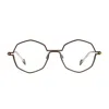 Matttew Silver 1880 Marrone Giallo Oro Glasses In Brown
