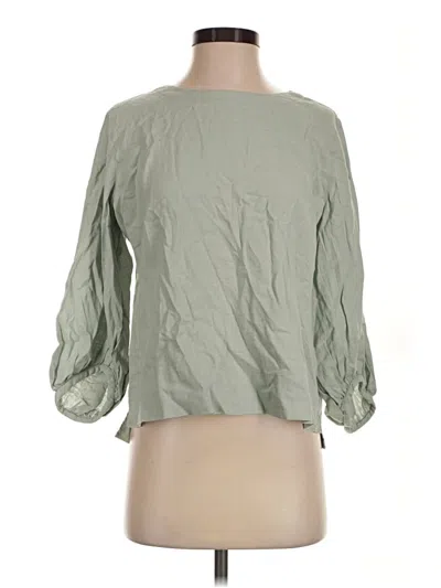 Matty M 3/4 Sleeve Blouse In Green