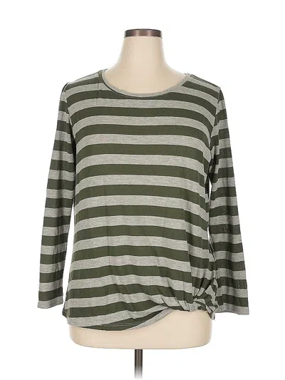 Pre-owned Matty M 3/4 Sleeve T-shirt In Green