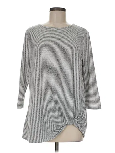 Pre-owned Matty M 3/4 Sleeve T-shirt In Gray