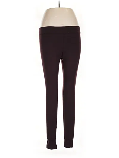 Pre-owned Matty M Active Pants In Burgundy