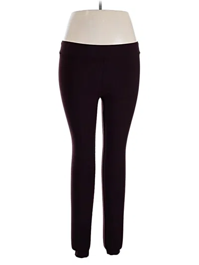 Pre-owned Matty M Active Pants In Burgundy
