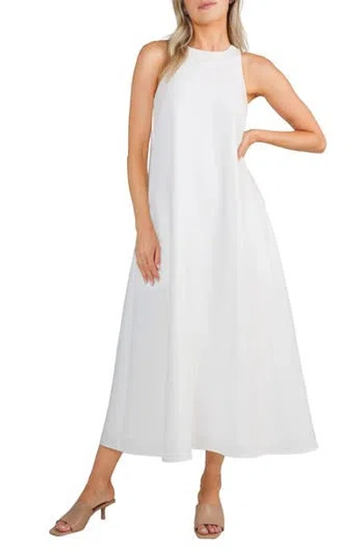 Matty M . Alden Maxi Dress In White