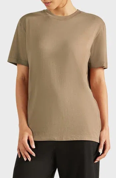 Matty M . All Day Crewneck T-shirt In Brown