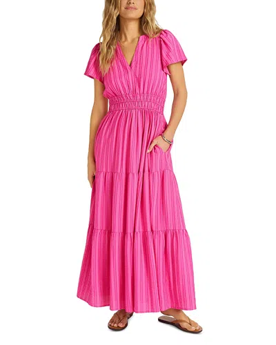 Matty M Amala Tiered Maxi Dress In Pink