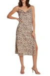Matty M . Amelie Midi Dress In Gray