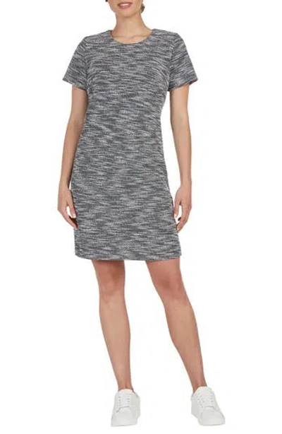 Matty M . Arden Tweed Shift Dress In Gray