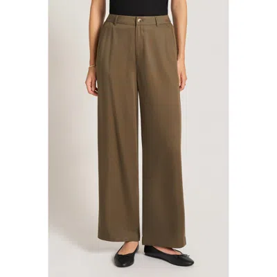 Matty M . Bexley Straight Leg Trousers In Olive