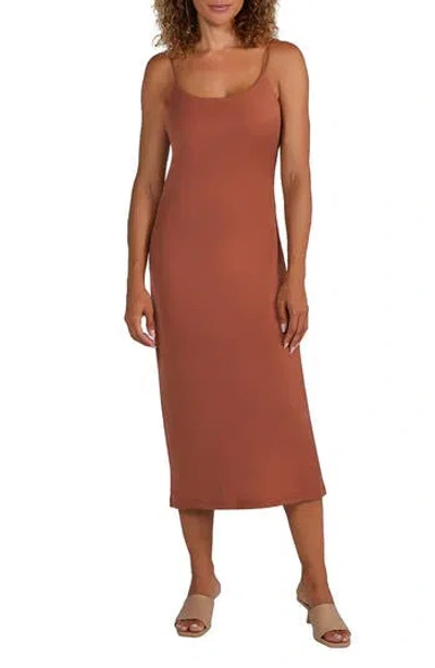 Matty M . Brio Slip Dress In Brown