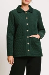 Matty M . Canyon Quilted Corduroy Barn Jacket In Green