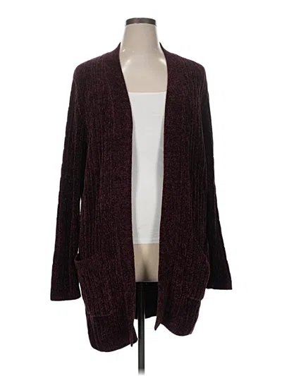 Pre-owned Matty M Cardigan Sweater In Burgundy