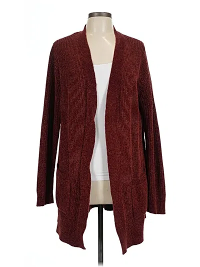 Pre-owned Matty M Cardigan Sweater In Burgundy