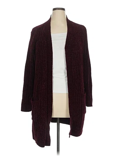 Pre-owned Matty M Cardigan Sweater In Burgundy