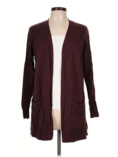 Pre-owned Matty M Cardigan Sweater In Burgundy