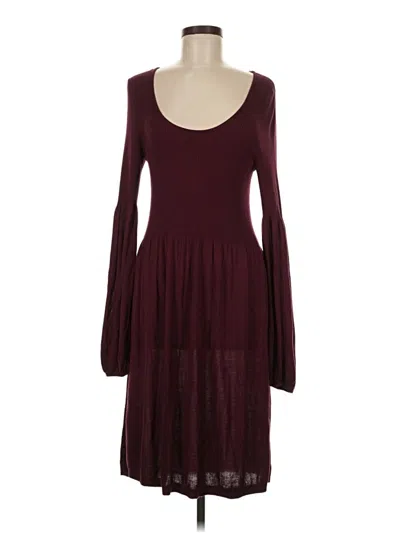 Pre-owned Matty M Casual Dress In Burgundy